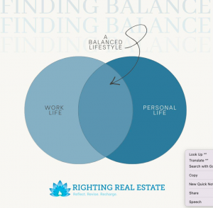 rre finding balance Righting Real Estate
